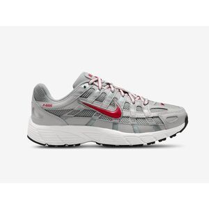 Kids Nike P-6000 Metallic Silver/Gym Red - Youth 1.5